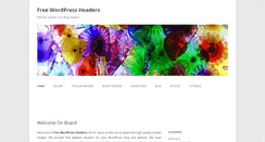 Desktop Screenshot of freewordpressheaders.com